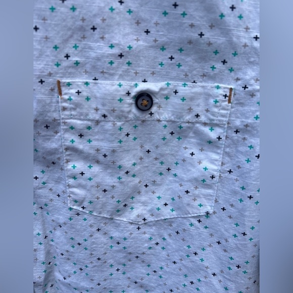 LON NYC Mens Short Sleeve Button Up Shirt Size S - Picture 3 of 8